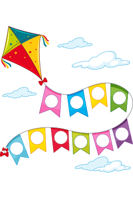 image of a colourful kite