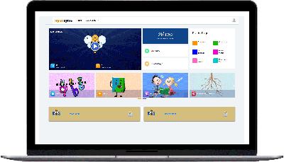 Spelling bee learning portal depicting various segments of our spellbytes portal. 